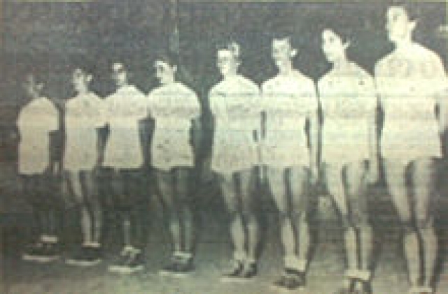 La formazione della Maurolico Messina che nel 1957 arrivò ultima in classifica